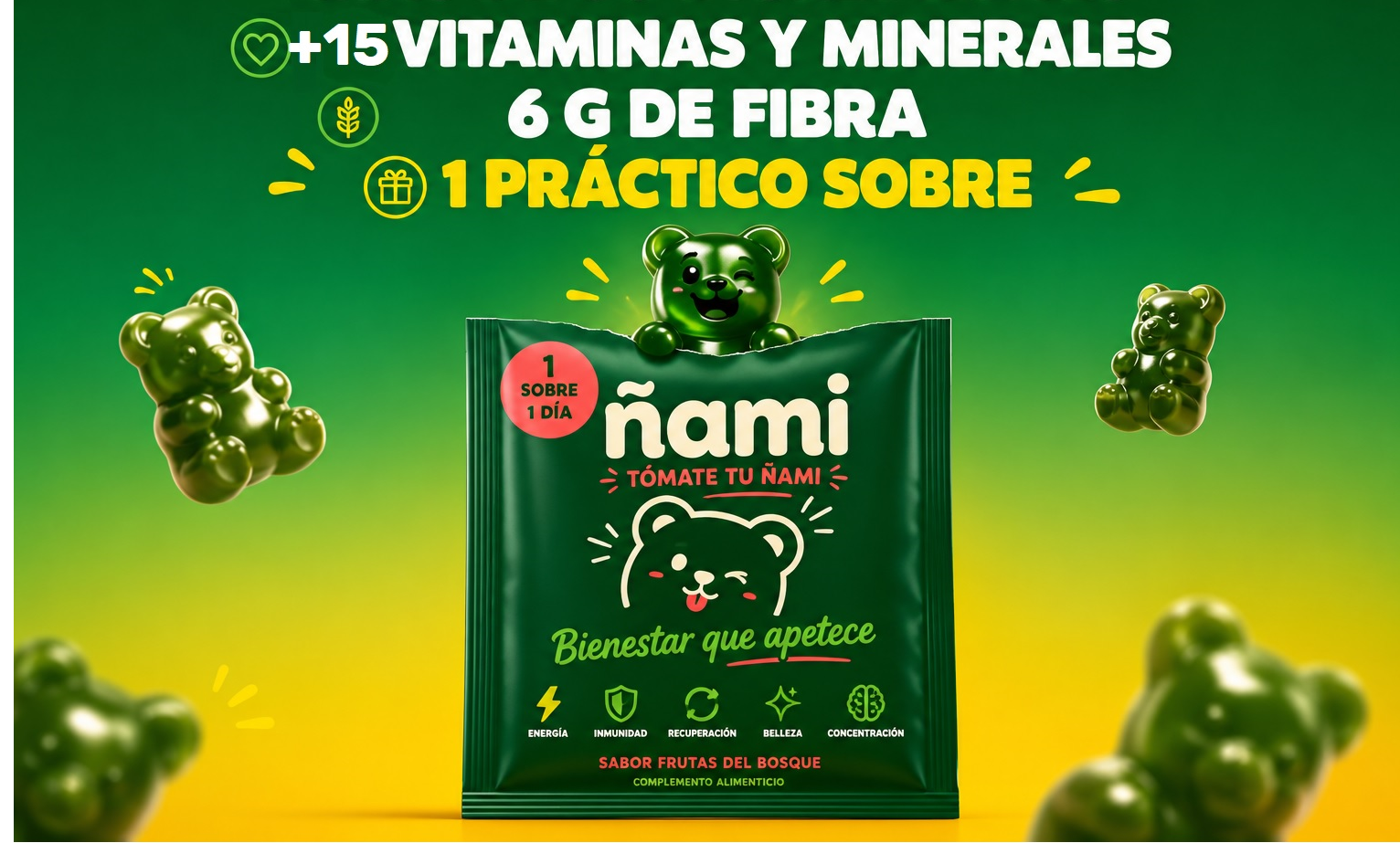 Gominolas Ñami — sabor y textura